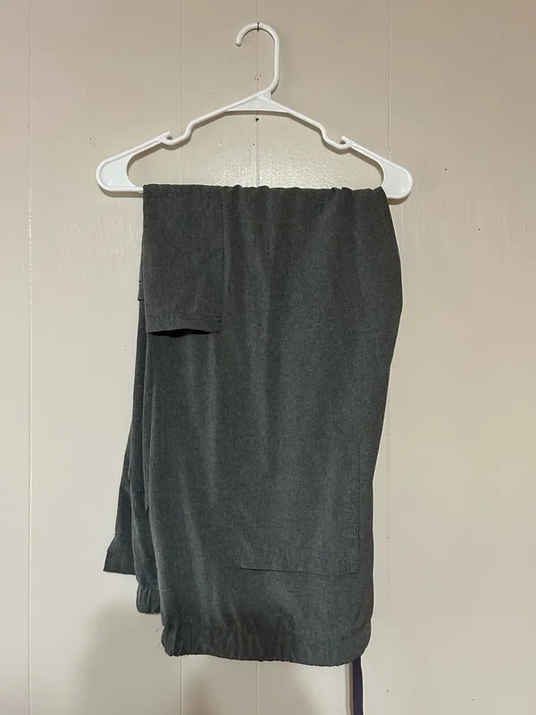 Natural Uniform Grey Scrub Set Gray Size 3X - Image 2
