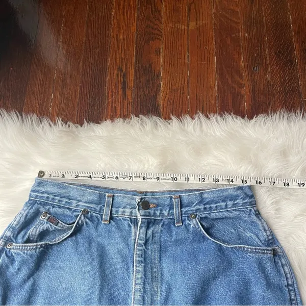 Vintage Chic Jeans Straight Leg High Rise Mom 100% cotton - Image 6
