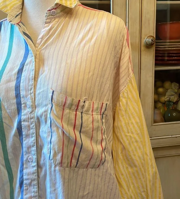 Cotton blouse Size L - Image 2