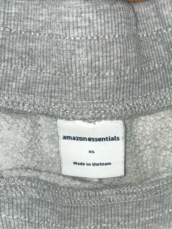 Amazon Essentials Gray Track Pants / Joggers Size XS - Image 3