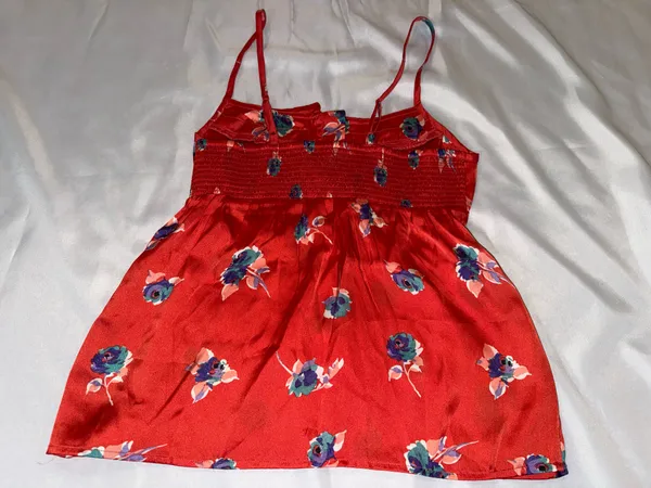 American Eagle Outfitters Red Silk Tank Size XS - Image 4