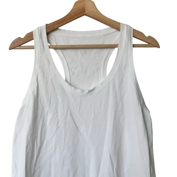 Lululemon White Racerback Sleeveless Tank Top size 6 - Image 4