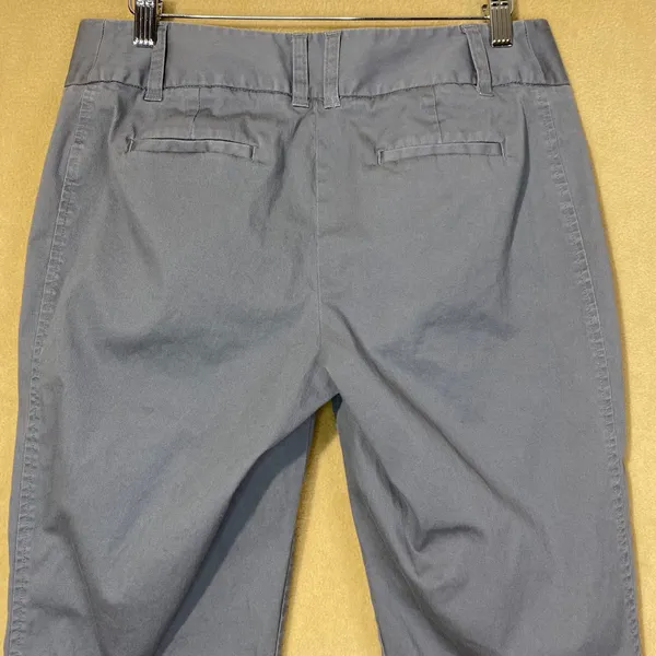 Daisy Fuentes Capri Pants Womens 6P Moonstone Gray Blue Cropped Stretch‎ EUC - Image 5