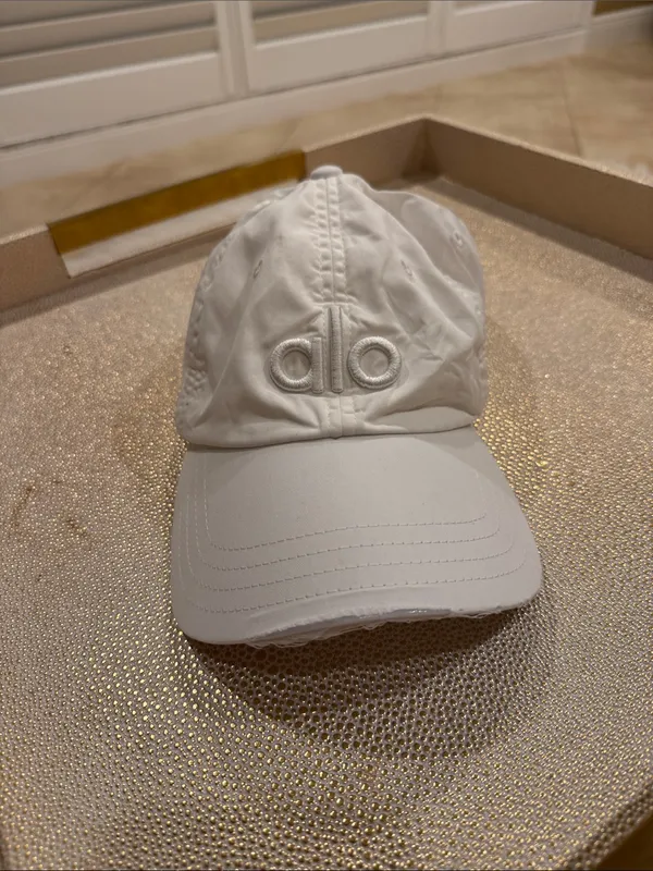 ALO Yoga White Women's Logo Baseball Cap - Image 2