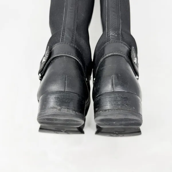 [Stuart Weitzman] Black Leather Accummulate Tall Knee High Riding Boots Size 7.5 - Image 5