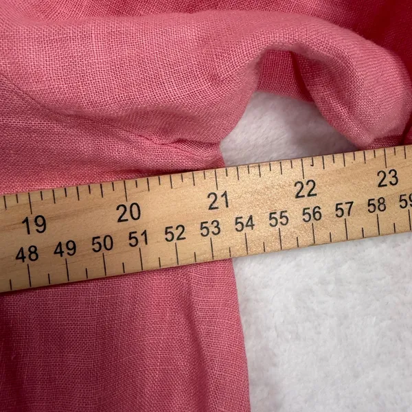 Bryn Walker XXS Etta Shirt Top Oversized Pink LINEN Cowl Neck Elbow Sleeve NEW - Image 11