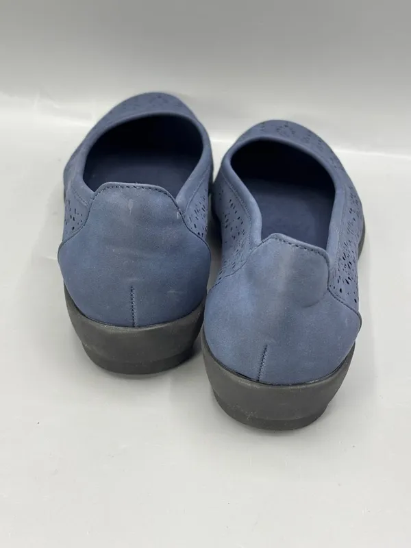 Easy Spirit Alessia 3 Ballet Flats Womens 8M Blue Work Travel Slip On Shoes - Image 4