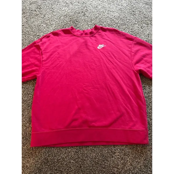 Nike Women's Pink Crewneck Sweatshirt Pullover Size Small - Image 2