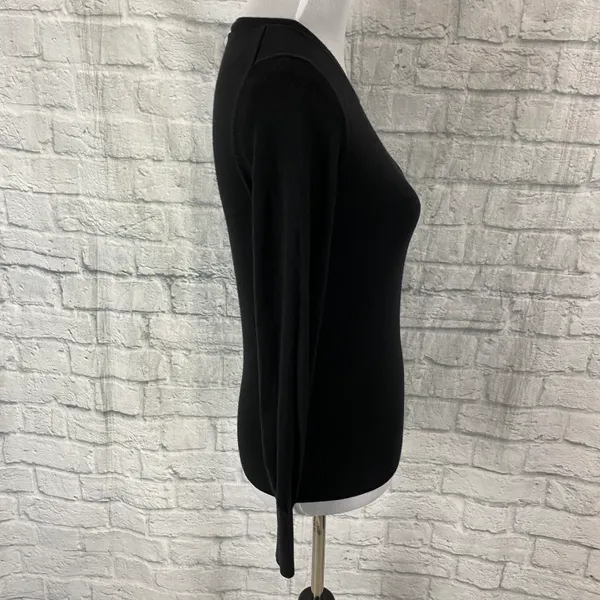 women M Crewneck Longsleeve classic sweater black - Image 5