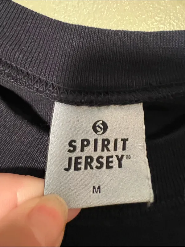 Spirit Jersey Unisex Size Medium Long Sleeve T-Shirt Navy Blue Orange Denver CO - Image 9