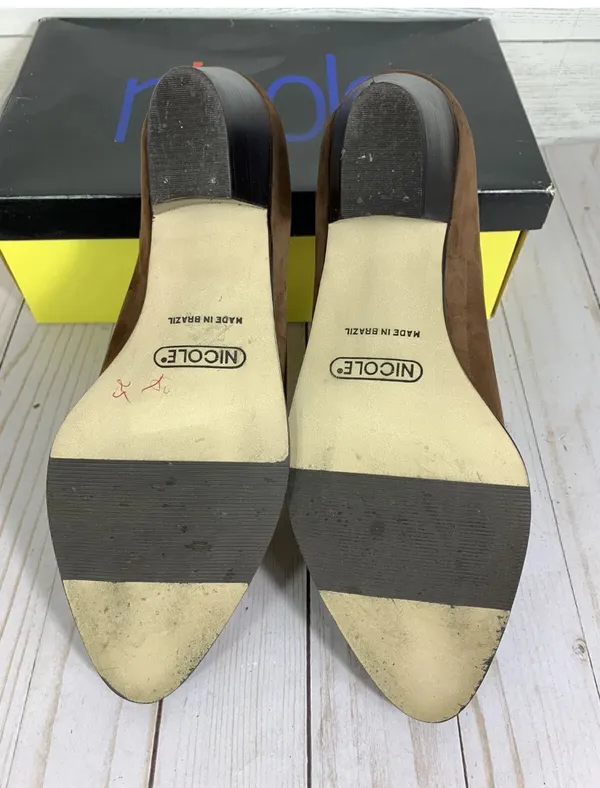 Nicole | Brown Suede Josephine Ankle Bootie size 10 M - Image 9