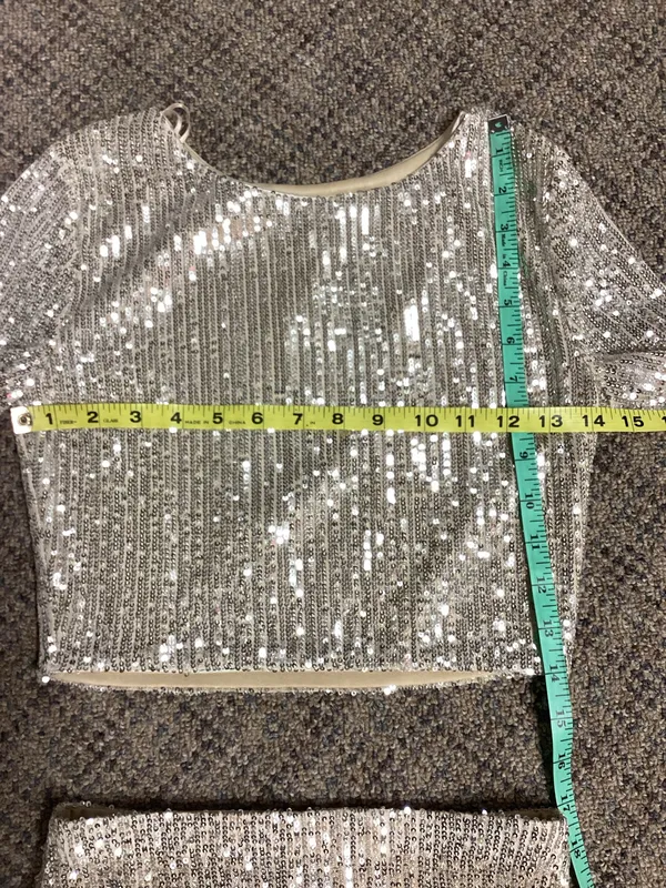 Lovely Day Champagne Sequins 2 Pc. Size S - Image 4