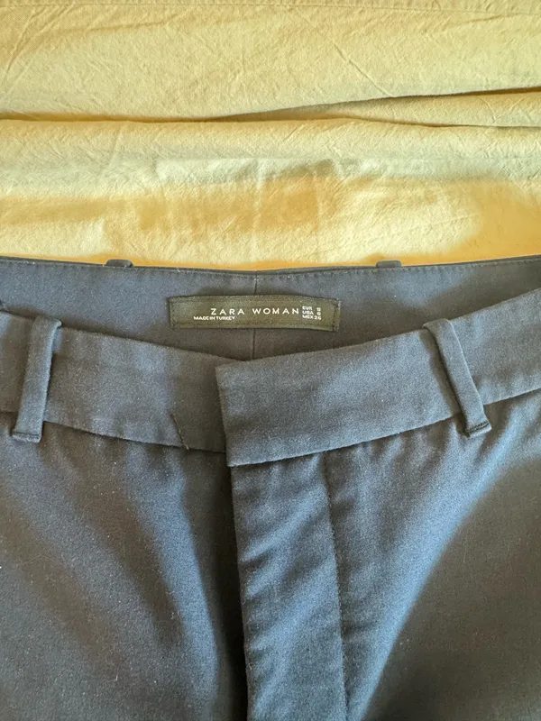 Zara navy blue ankle dress pants - Image 4