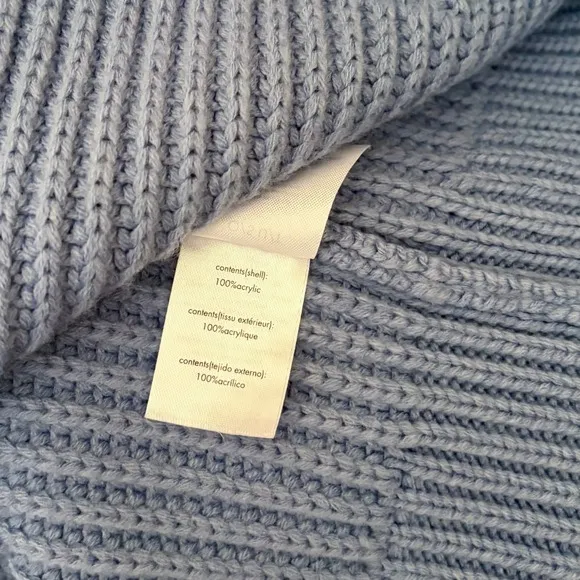 Revolve WEWOREWHAT Oversized‎ Cardigan Sweater Chunky Knit Storm One Size - Image 13