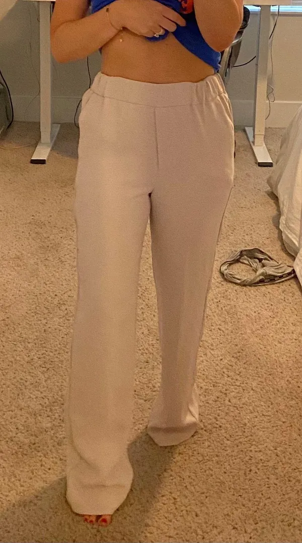 Mango Taupe Trousers - Image 4