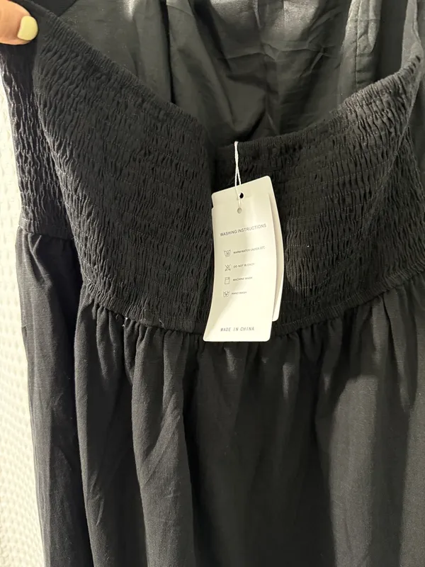 ZESICA Women's Summer Sleeveless Halter Midi Black Dress Size Large - Image 5