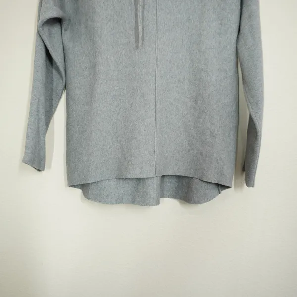 Quince Women's Size Small Eco-Knit Milano Stitch Pullover Hoodie Heather Grey - Image 2