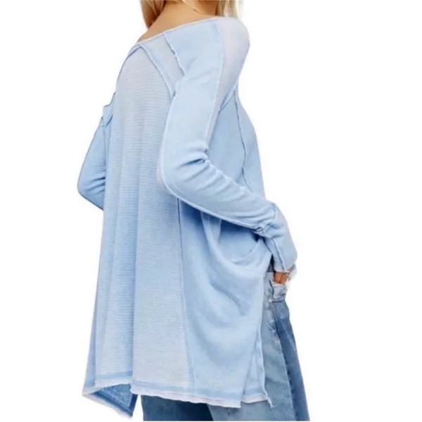 NWT Free People Pacific Thermal Long Sleeve Top Generous Size Small - Image 2