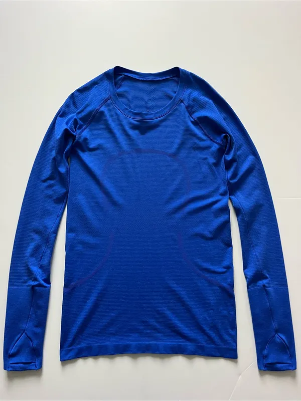 lululemon athletica Swiftly Tech Long Sleeve 2.0 Cerulean Blue-Size 6 - Image 2