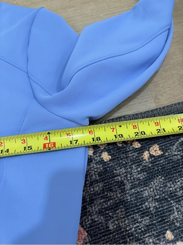 Zero Restriction Sophia Z500 Performance Golf Quarter Zip Blue - Image 7