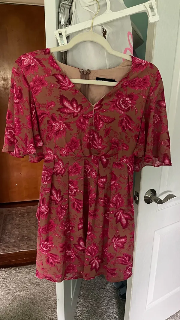 Sundae Muse Pink Floral Dress - Image 3