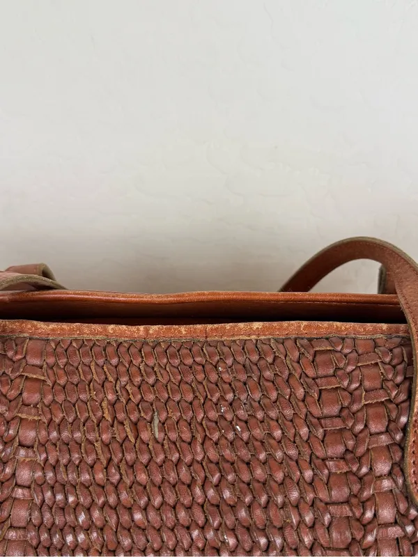 Patricia Nash Viotti Tote Woven Leather - Image 9