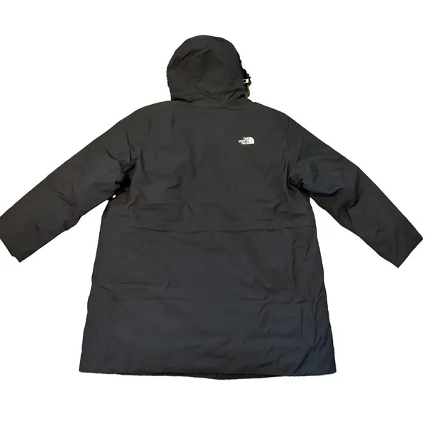 The North Face $350 Arctic Parka Coat Down 3X Fur Hood Winter Snow Cold Black - Image 8