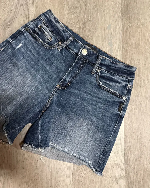 Silver suki denim shorts  - Image 2