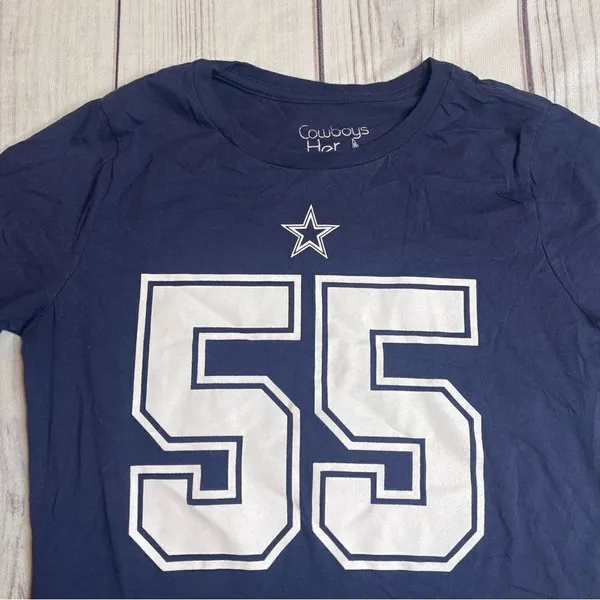 Womens Dallas Cowboys Leighton Vanderesch #55 T Shirt‎ Jersey Size Small - Image 4
