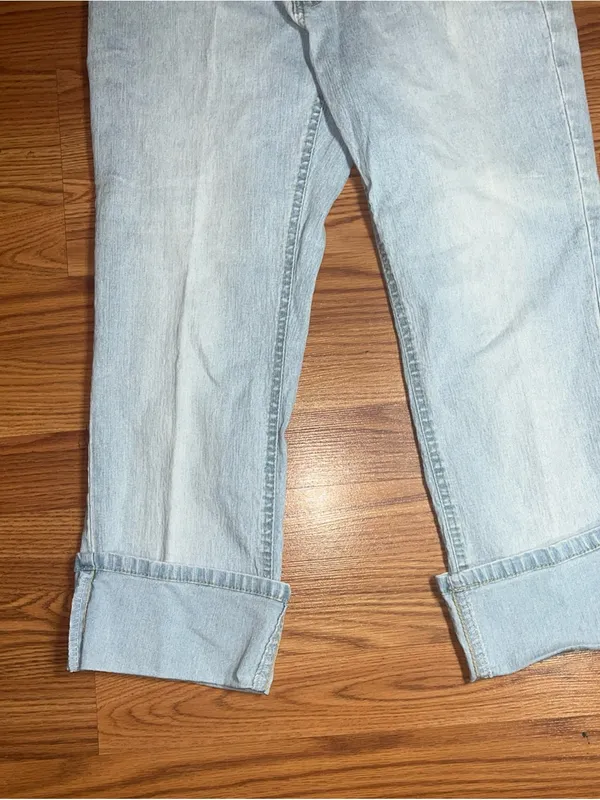 Angels Jeans Pale Blue Relaxed High-Rise Denim size 8 - Image 3