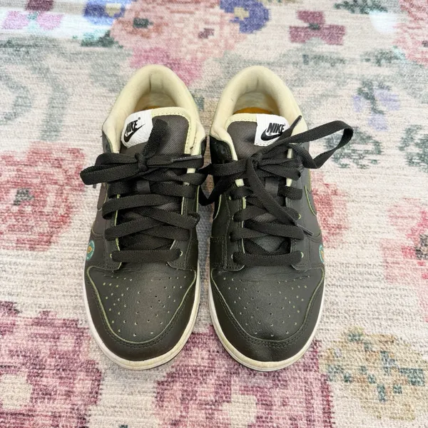 Nike Womens Dunk Low LX Avocado Shoes Size 5.5 DM7606 300 Black Green EUC - Image 2