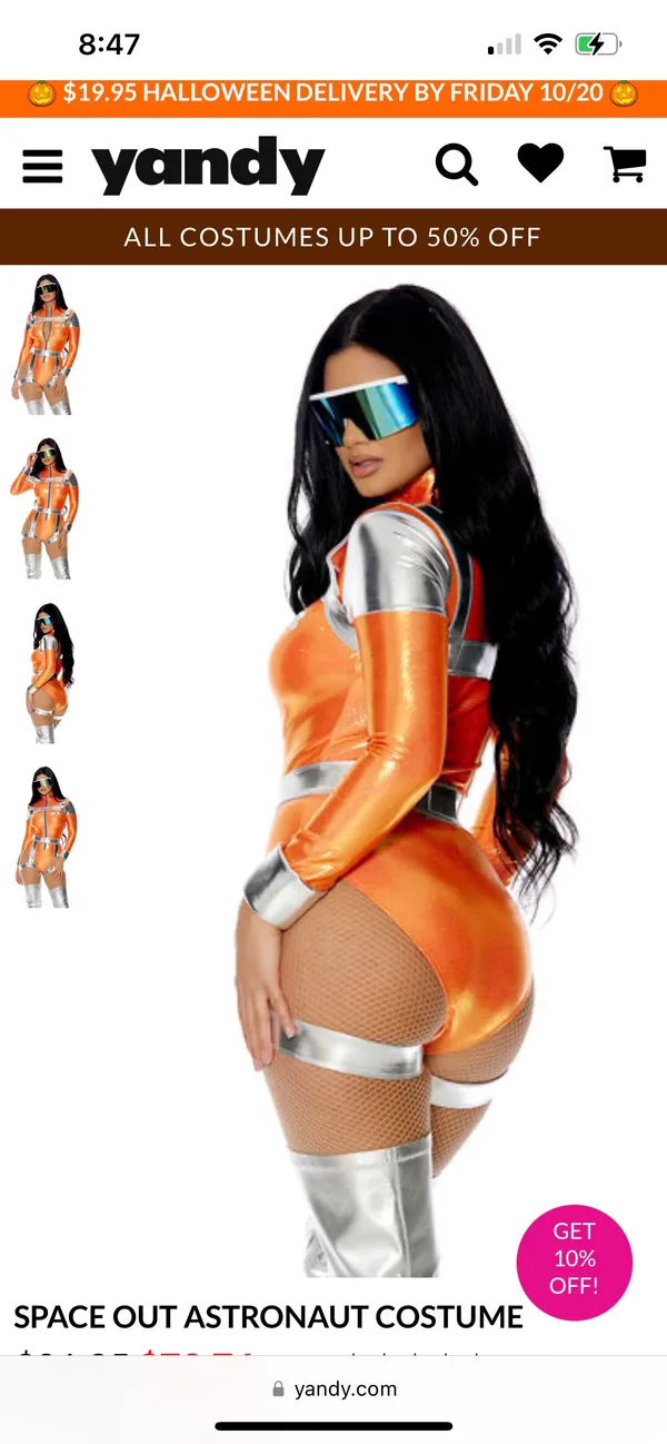 Yandy Astronaut Halloween Costume Women Sexy - Image 2