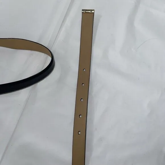 MICHAEL MICHAEL KORS Women's Leather Belt 0.75" Wide Large Black‎ 35"-39" - Image 3