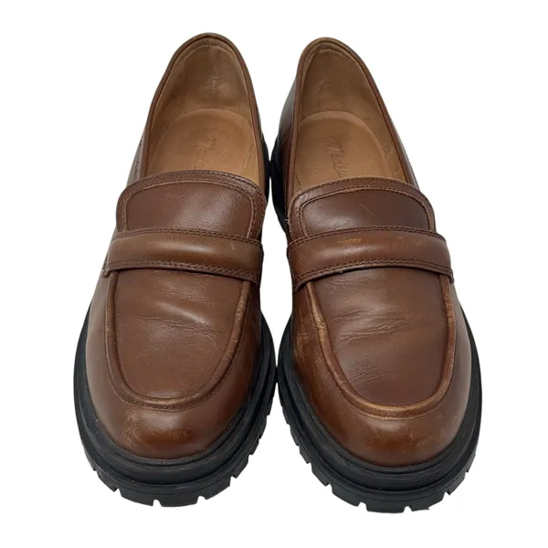 Madewell The Bradley Women's Chunky Brown Lugsole Loafer Size 8.5 - Image 3