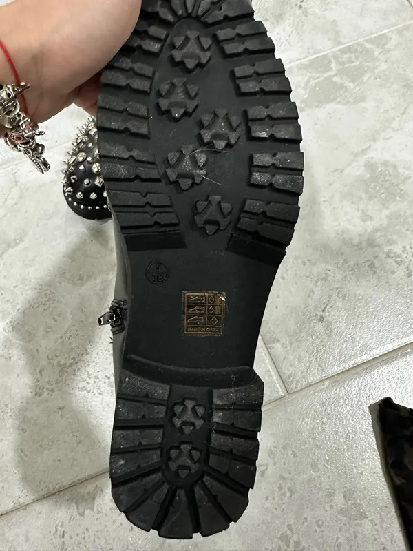 Studded Chelsea Boots Black Size 7 - Image 5