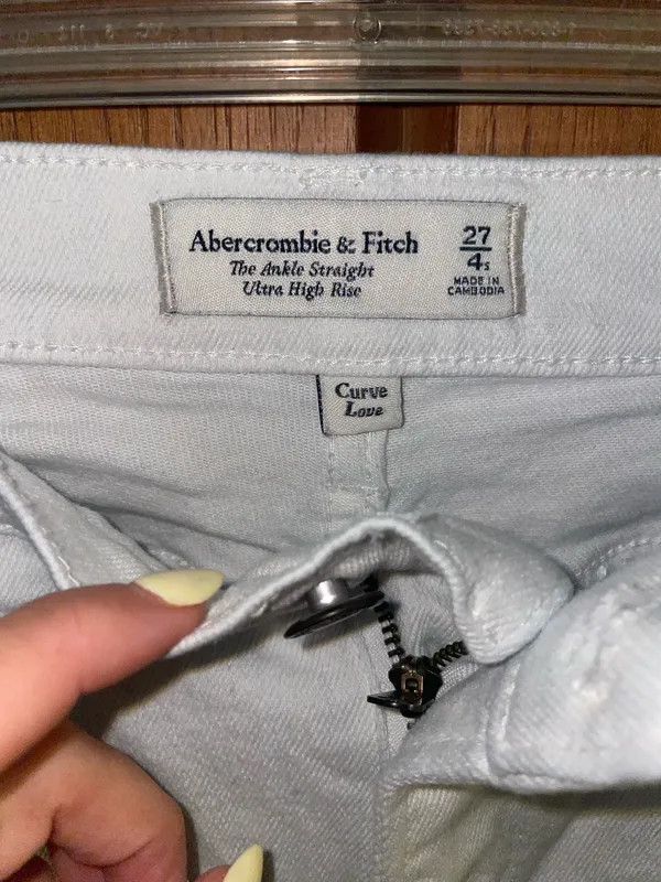 Abercrombie Ankle Straight High-Rise Curve Love - Image 2