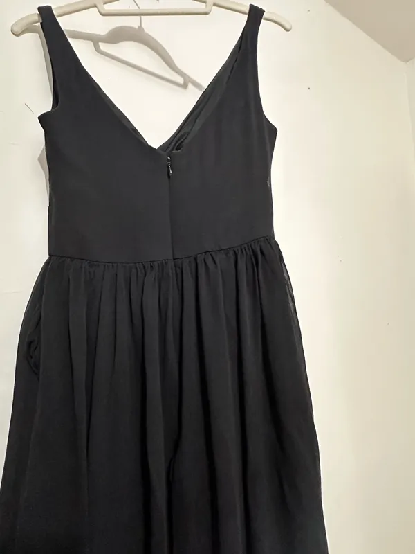 Black Silk Fit & Flare Dress J.crew (2) - Image 3