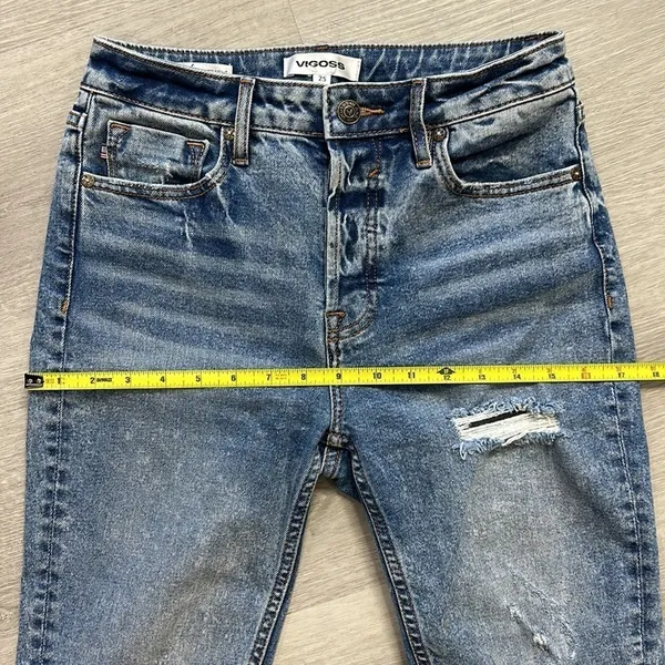 Vigoss • Stevie cropped straight leg distressed jeans - Image 8