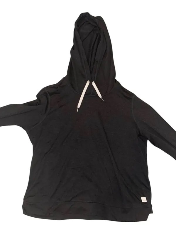 Vuori Women's Halo Essential Hoodie - Black Heather - Size Medium (Like New) - Image 2