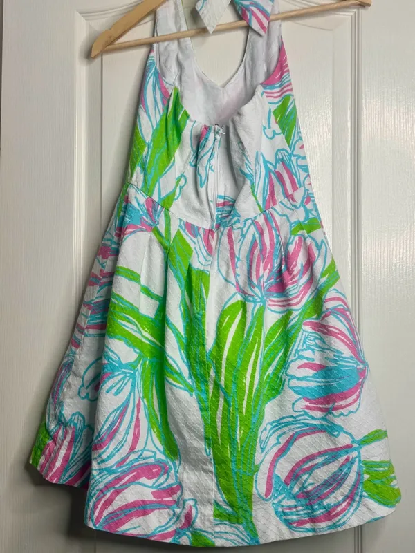 Lilly Pulitzer 'Ring the Bellboy' Ross Halter Dress in Floral Tulip Print - Image 4