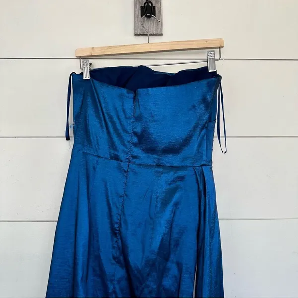 Elle Zeitoune Paulina Strapless Satin Gown Flawed - Image 4