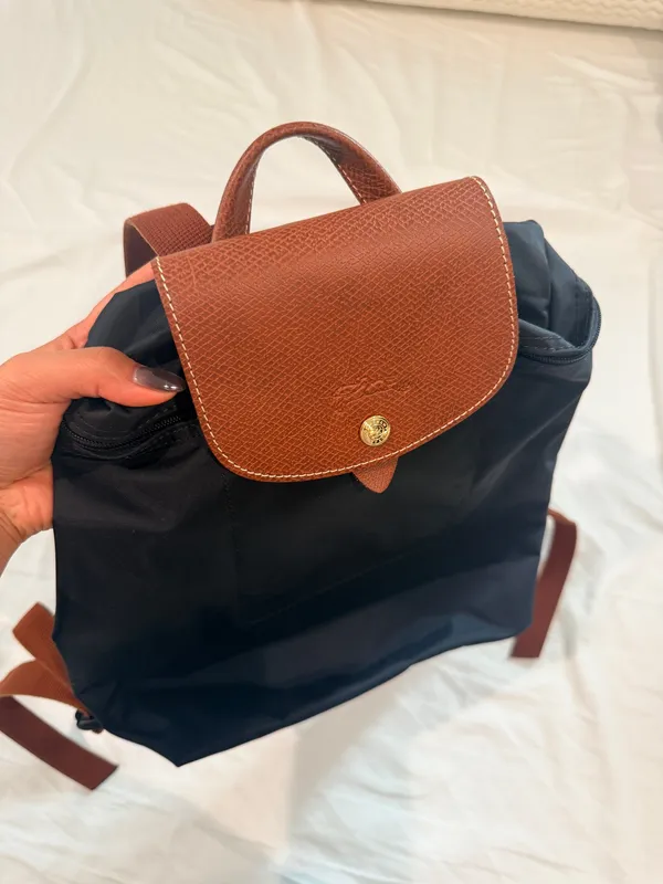 Classic Longchamp Mini Le pliage nylon backpack - Image 2