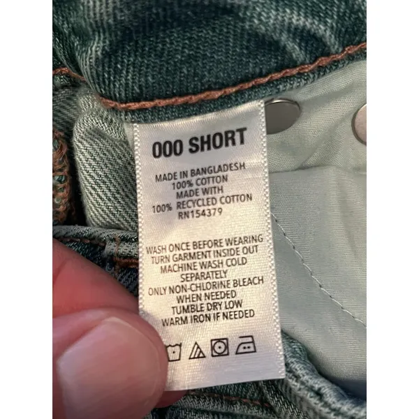 Aeropostale Low Rise Baggy Jeans Womens 000 Short Light Wash Blue Relaxed Denim - Image 9