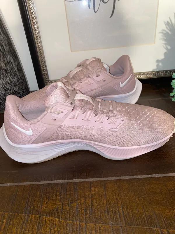 Nike Air Zoom Pegasus 38 Running Sneakers Size 7.5 Champagne White Barely Rose - Image 9