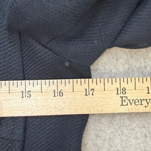 Banana Republic Womens‎ Black Double Breasted Peacoat Gold Buttons XS Preppy - Image 7