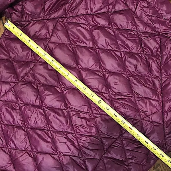 COLUMBIA Women’s Raspberry OmniHeat Quilted Down Jacket MED - Image 8