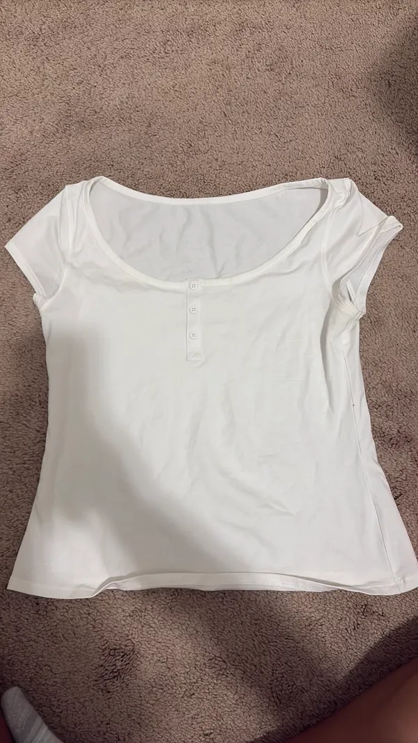 Lululemon Henley Tee Cap Sleeve - Image 3