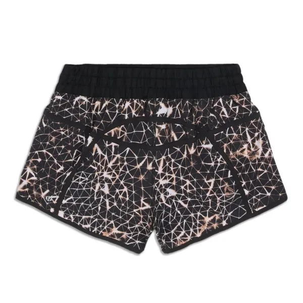 LIKE NEW LULULEMON RARE black peach and white shorts - Image 4