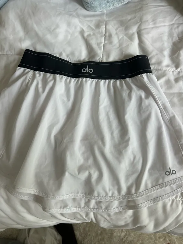 White Alo Tennis Yoga Skirt - Image 5