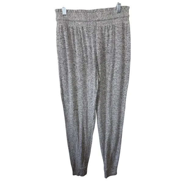 Aerie Gray Heathered Jogger Pants Soft Lounge Drawstring Waist Size‎ Small - Image 6
